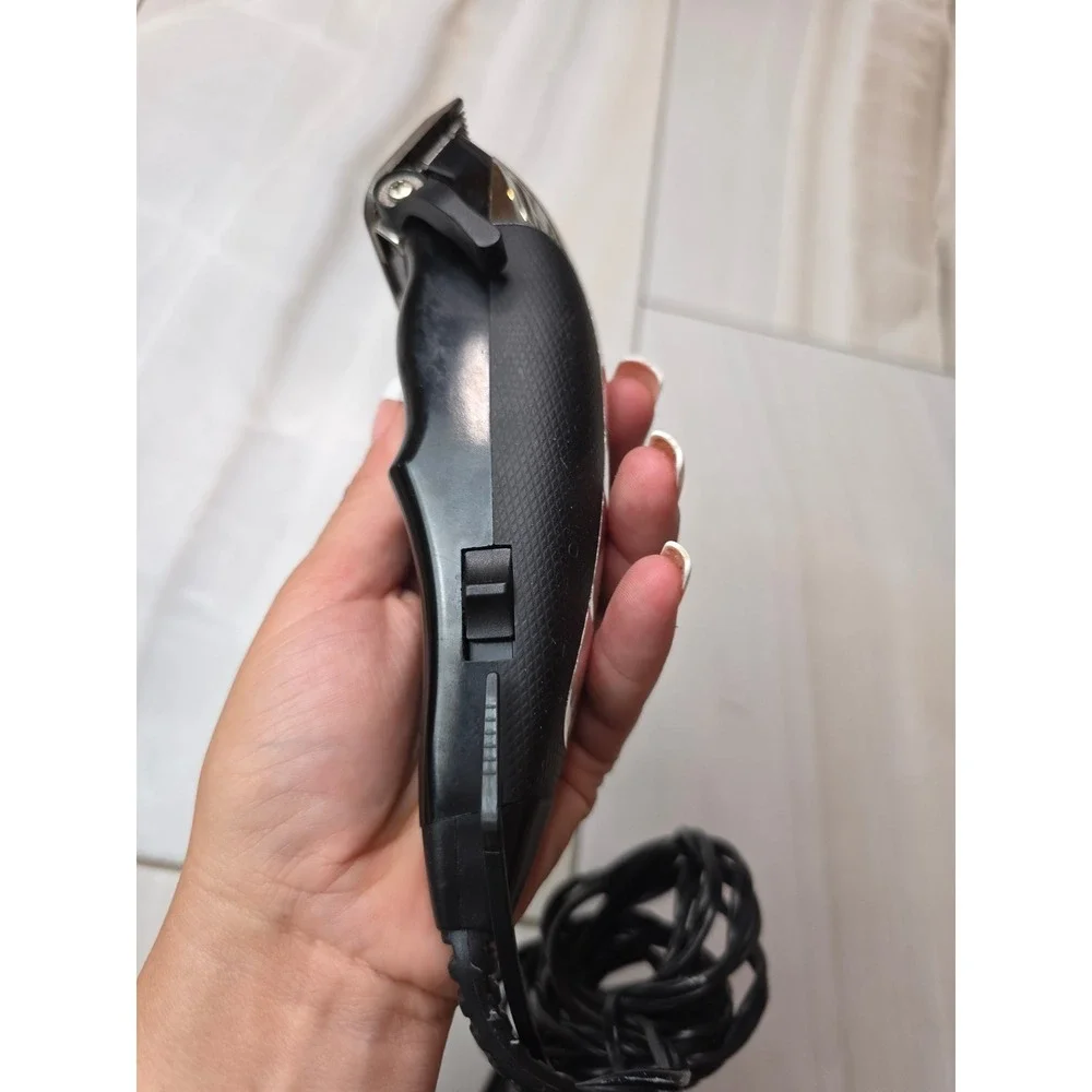 Wahl Precision Hair Clipper Model CMA Corded Electric Trimmer Chrome Black 9W A2